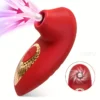 ALICE Vibromasseur rouge en Silicone