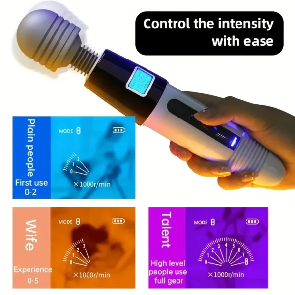1 CHARLOTTE Vibrateur AV avec Écran LCD
