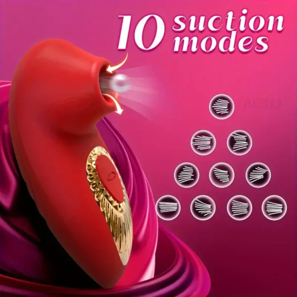 2 ALICE Vibromasseur rouge en Silicone