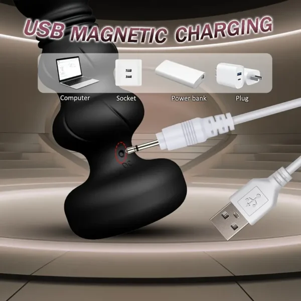 5 Gabriel-Plug anal vibrant à double moteur