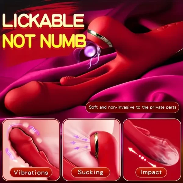 5 rouge INÈS G-Spot 3-en-1