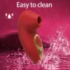 ALICE Vibromasseur rouge en Silicone