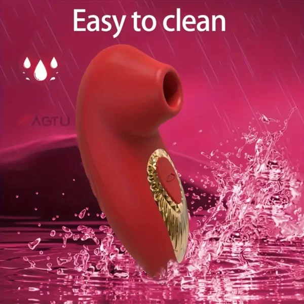 6 ALICE Vibromasseur rouge en Silicone