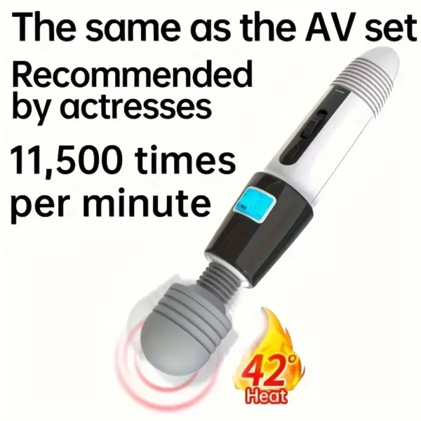 9 CHARLOTTE Vibrateur AV avec Écran LCD